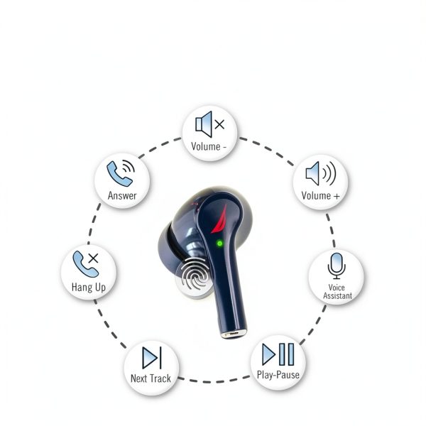 Nautica Wireless Earbuds T670 Stereo Sound Fast Charging-2