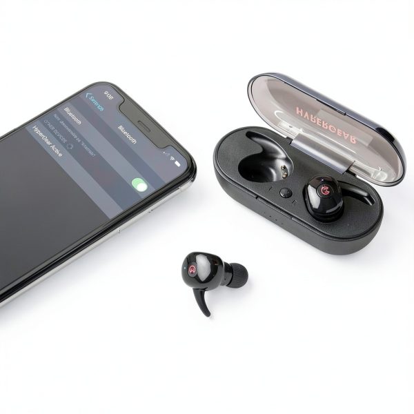 HyperGear Active True Wireless Earbuds Black HD Stereo-3