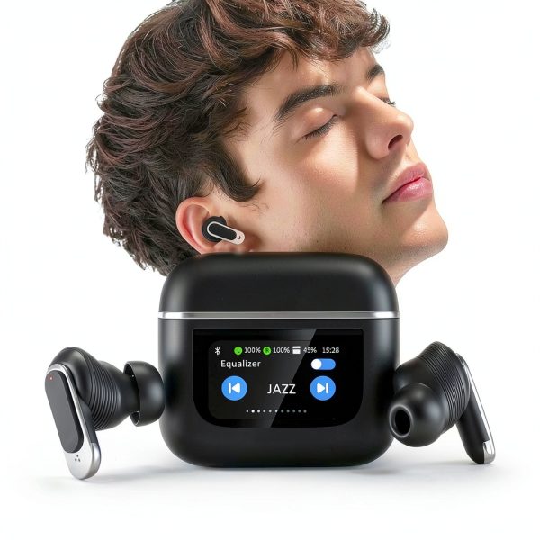 Alpha Digital Bluetooth Earbuds LCD Screen 32Hr Playtime-7