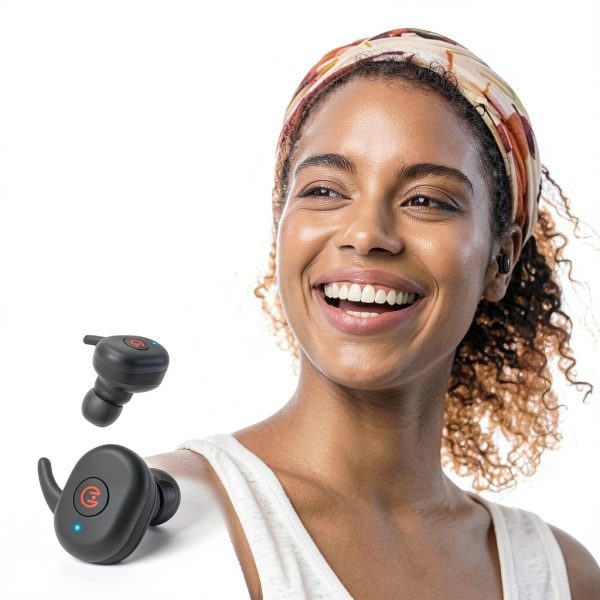 HyperGear Active True Wireless Earbuds Black HD Stereo-4