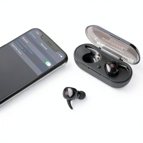 HyperGear Active True Wireless Earbuds Black HD Stereo-10