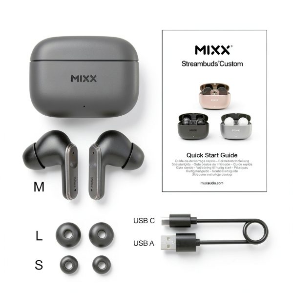 Mixx StreamBuds Custom 3 TWS Bluetooth Earbuds Clear Voice-3