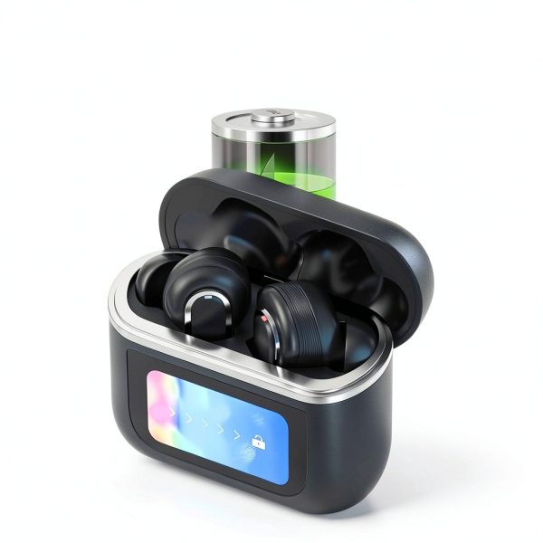 Alpha Digital Bluetooth Earbuds LCD Screen 32Hr Playtime-5